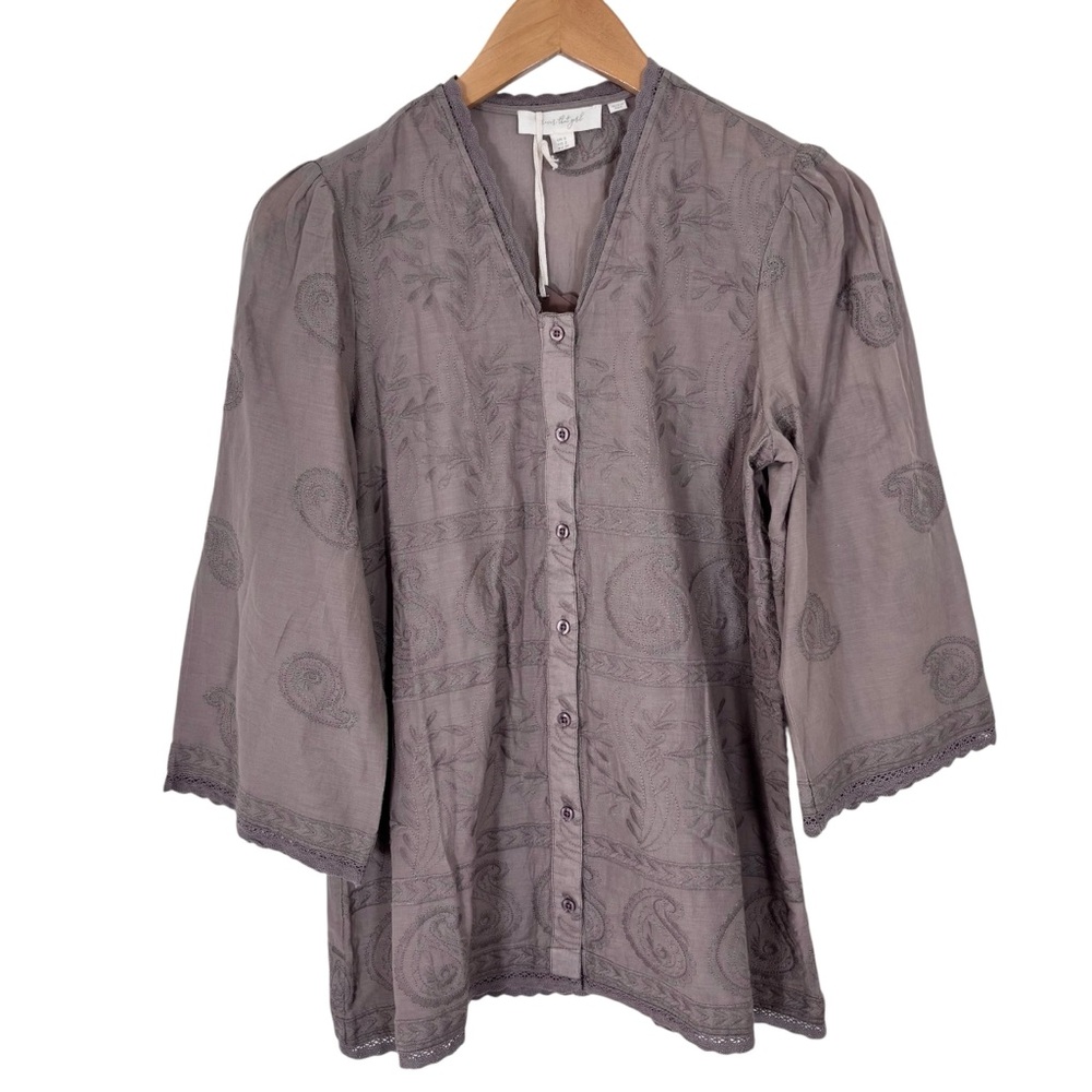 Anthro‎ Forever That Girl Embroidered Boho Blouse